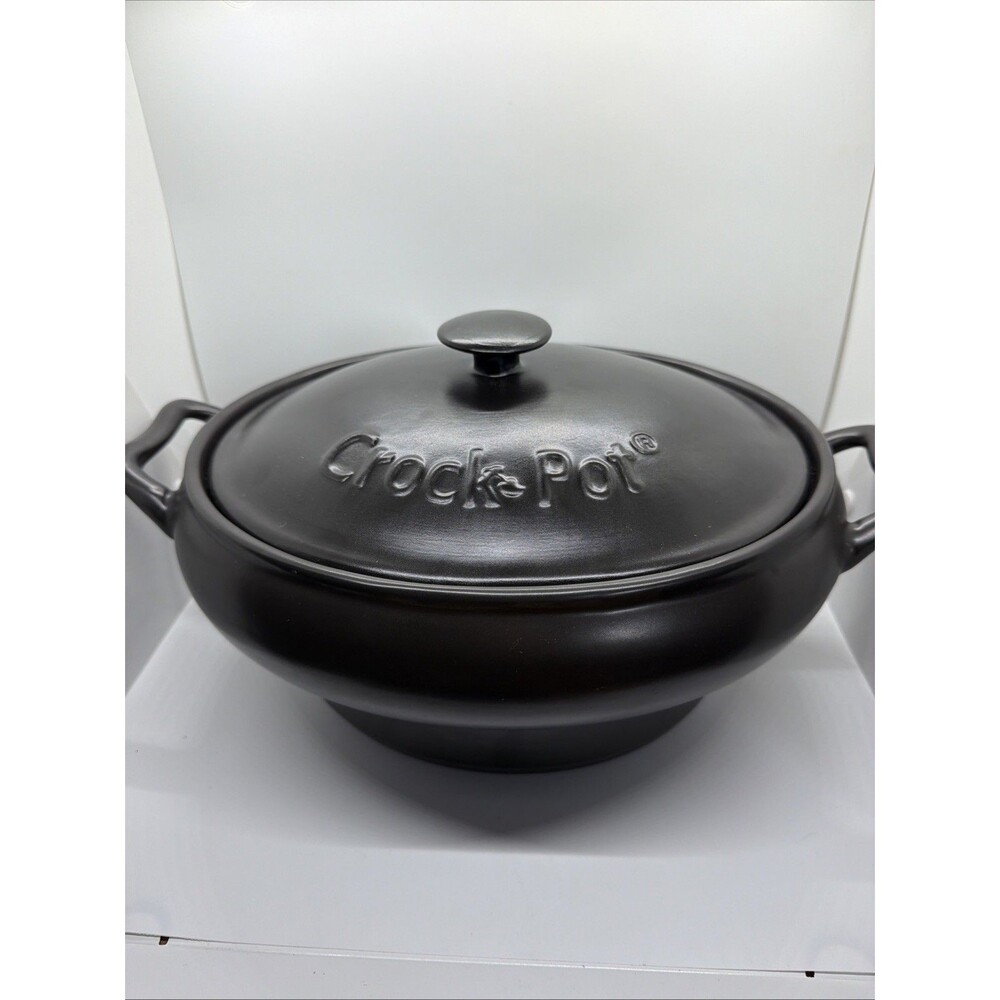 Rival Crock-Pot Versaware Slow Cooker Black Stoneware-missing Cooking Part